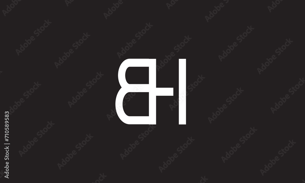 BH, HB, H , B Abstract Letters Logo Monogram BH, HB, H , B Abstract Letters Logo Monogram