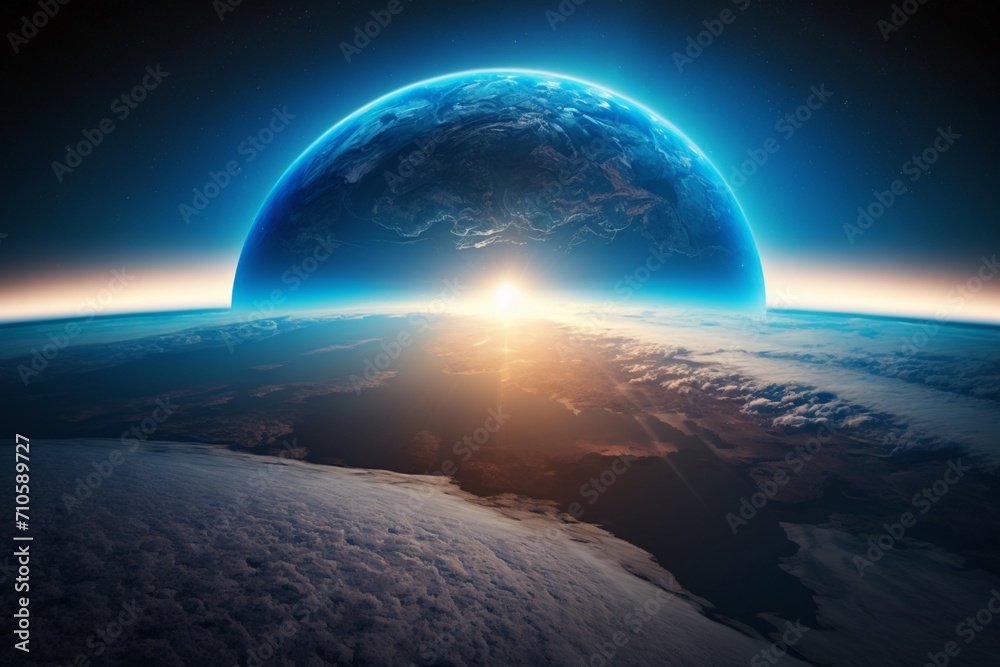 sunrise over the earth sunrise over the earth