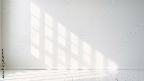 A Window shadow on wall , Minimalistic style, Summer season.