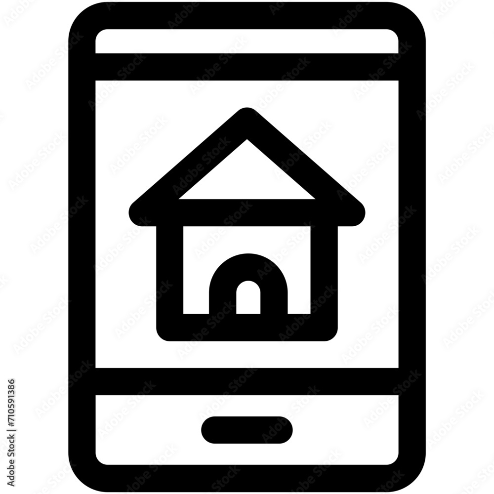 Property App Vector Icon Property App Vector Icon