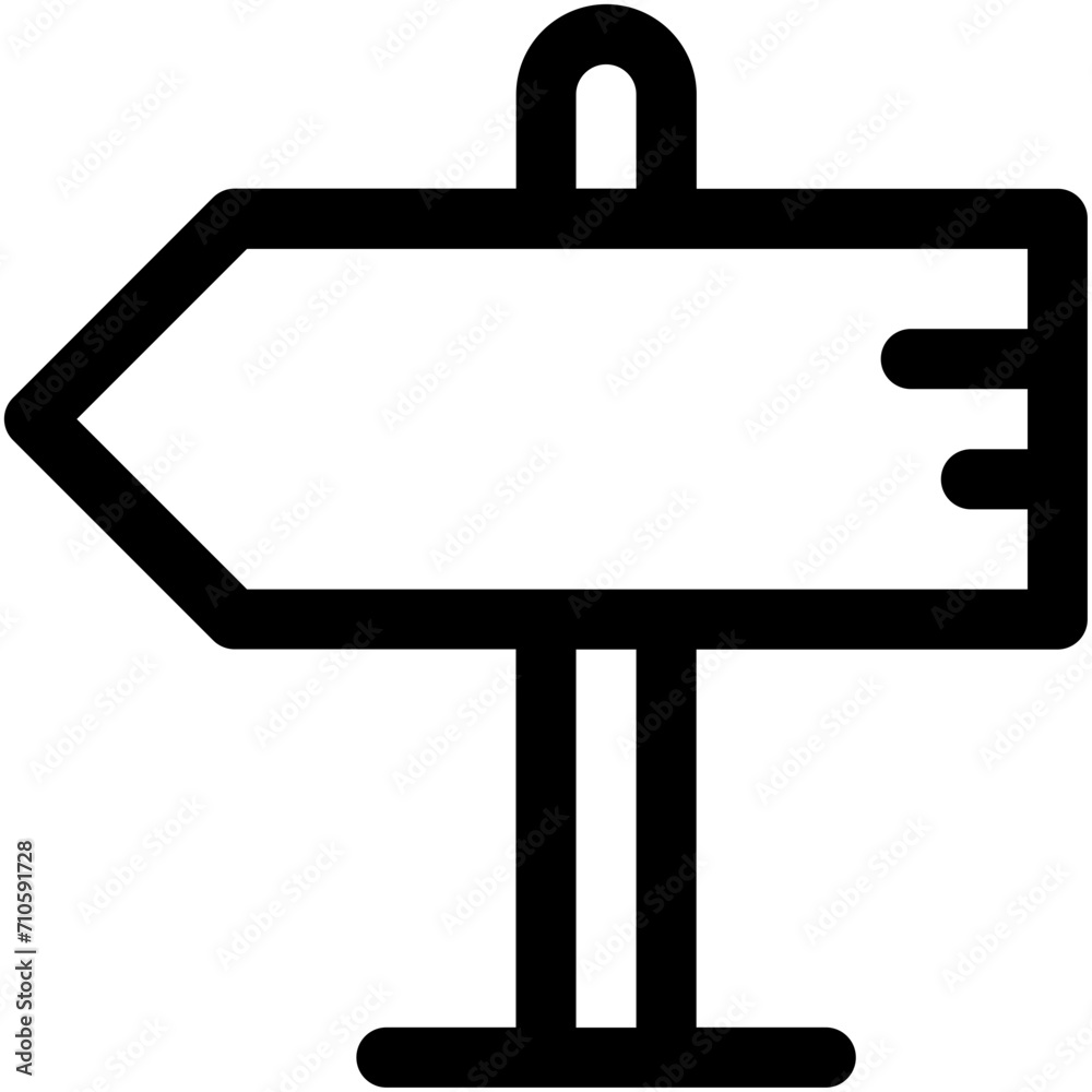 Guidepost Vector Icon Guidepost Vector Icon