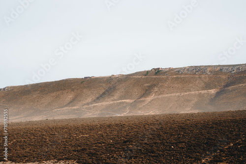 The desert beach of Aglou Tiznit Morocco photo