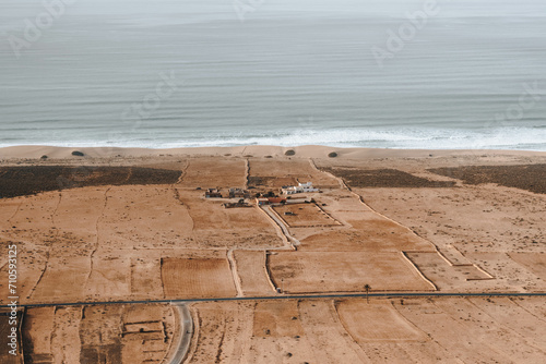 The desert beach of Aglou Tiznit Morocco photo