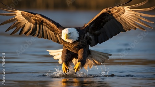 Bald eagle in three piece.  © Ziyan Yang