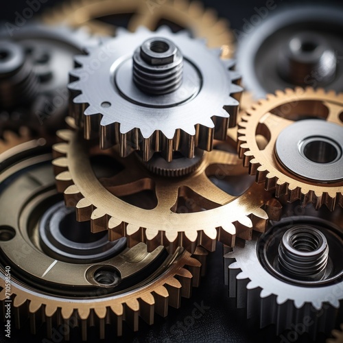 Gear Clock/Details of gears of a mechanical watch