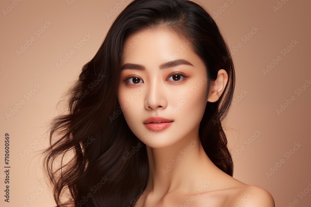 Beautiful young woman with perfect skin. Natural beauty, cosmetics, skin care concept. Studio shot Beautiful young woman with perfect skin. Natural beauty, cosmetics, skin care concept. Studio shot