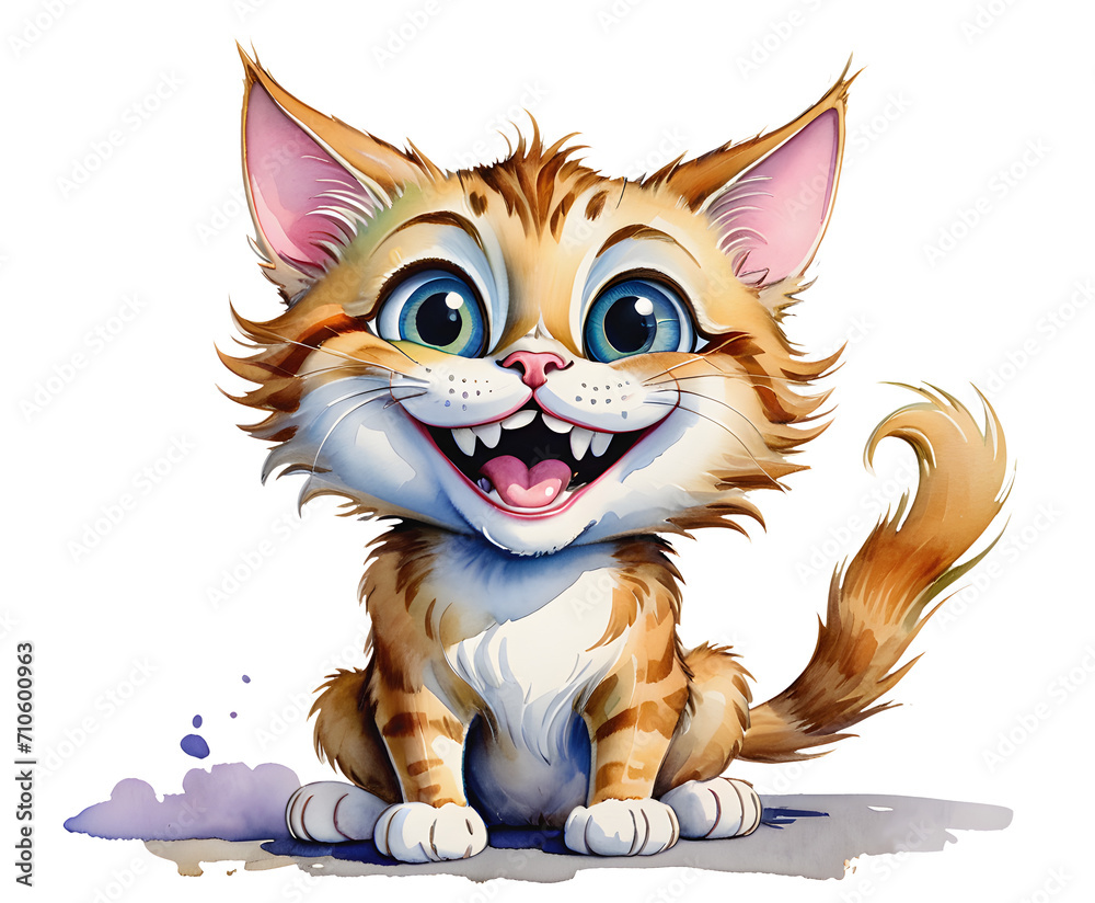An illustration of a cute smiling An illustration of a cute smiling