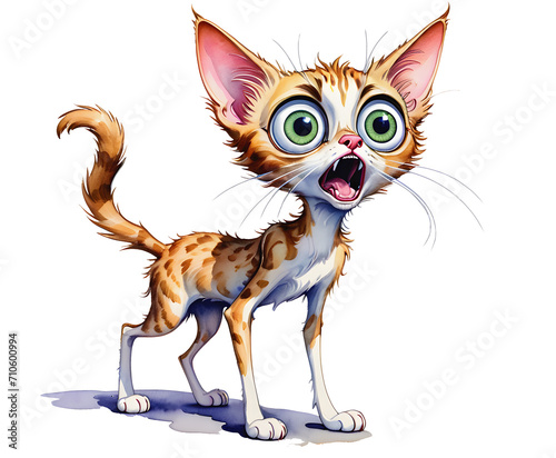 Illustration of a cute cat