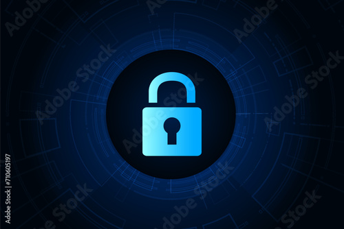 Cyber security technology concept , Shield With Keyhole icon with world map background , personal data , vector illustration.