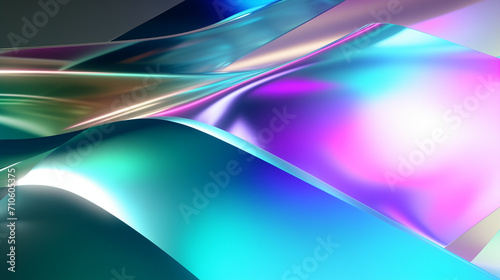 holographic background, futuristic colorful background, metalic background | Ai generated