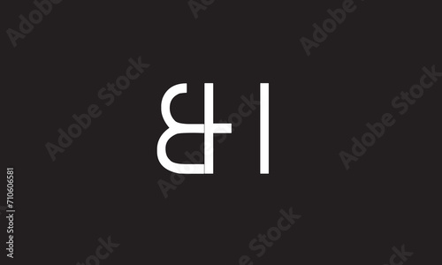 BH, HB, H , B Abstract Letters Logo Monogram