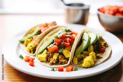 vegan breakfast tacos with tofu scramble