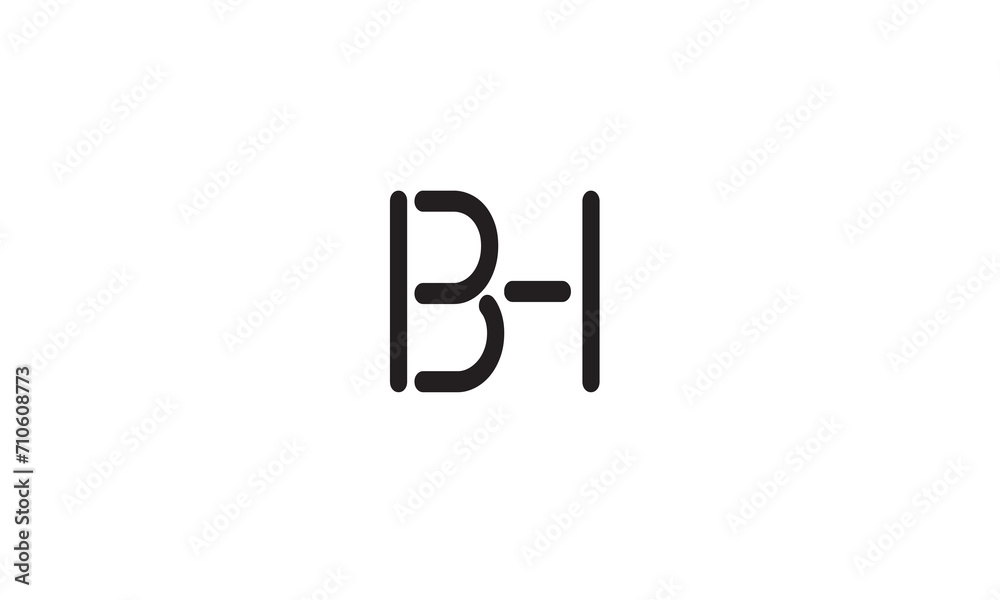 BH, HB, H , B Abstract Letters Logo Monogram BH, HB, H , B Abstract Letters Logo Monogram