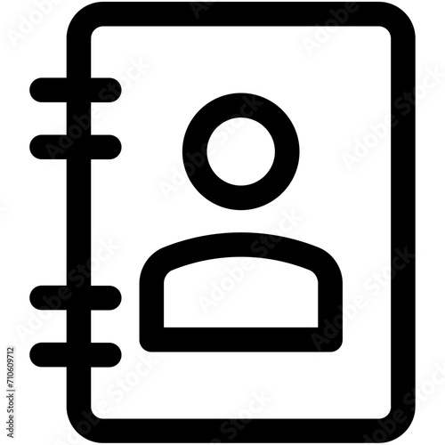 Phone book Vector Icon