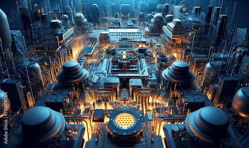 World of semiconductors, global electronics. Generative Ai