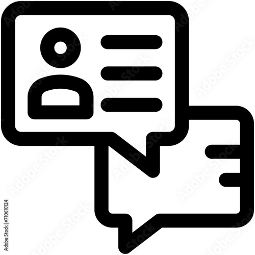 Client Chat Vector Icon