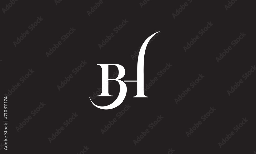 BH, HB, H , B Abstract Letters Logo Monogram BH, HB, H , B Abstract Letters Logo Monogram