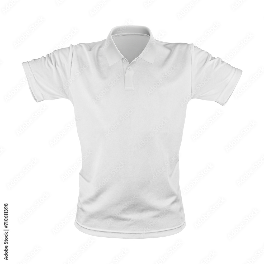 Polo T-Shirt Front View on white background Polo T-Shirt Front View on white background