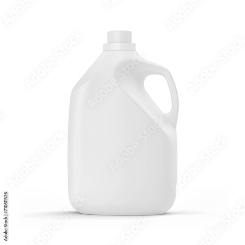 Plastic Detergent Bottle on white background