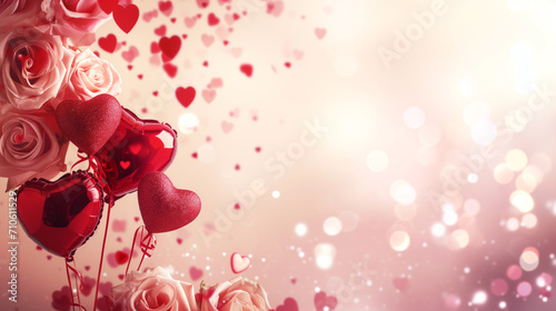 パーティーとお祝いの背景。幸せな雰囲気の演出。結婚式場用バックグランド。