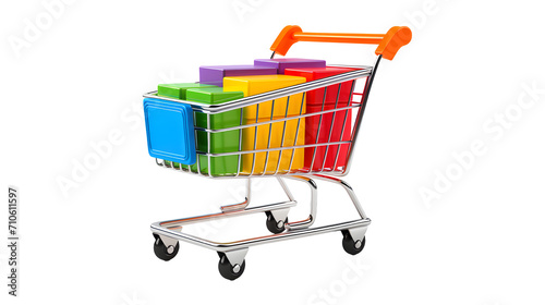 E-commerce, Shopping cart, Miniature, PNG, Transparent, No background, Clipart, Graphic, Illustration, Design, Online shopping, Retail, Digital commerce, Internet, E-shop, Buying, Selling, Consumerism
