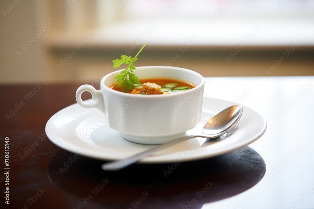 individual serving of goulash soup for a restaurant menu individual serving of goulash soup for a restaurant menu