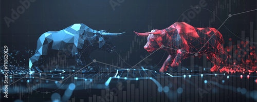 Stock market exchange or financial technology, ai technology