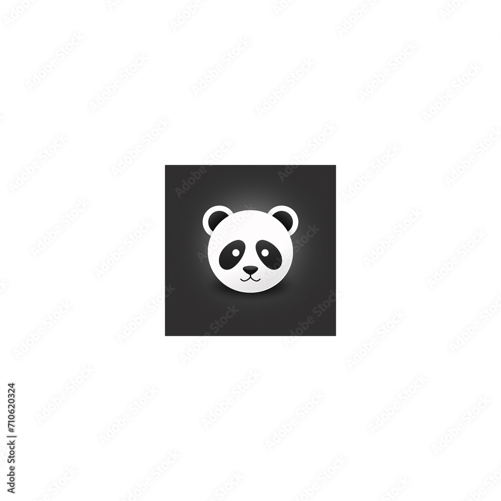 minimalist panda design logo13 minimalist panda design logo13