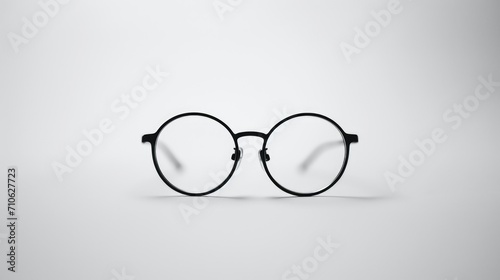 Glasses sitting on top of a table. Suitable for a variety of themes and concepts