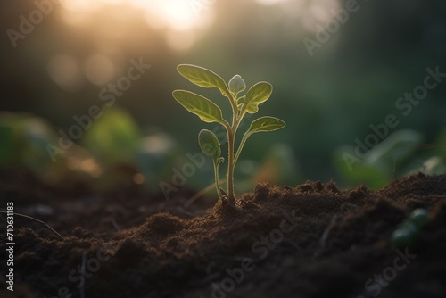 sprout in the ground © Raccoon Stock AI