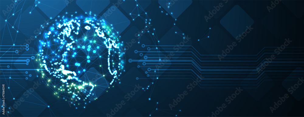 Fototapeta premium Abstract vector background. Futuristic technology style. Elegant background for business tech presentations.