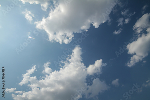 Beautiful blue sky and clouds natural background