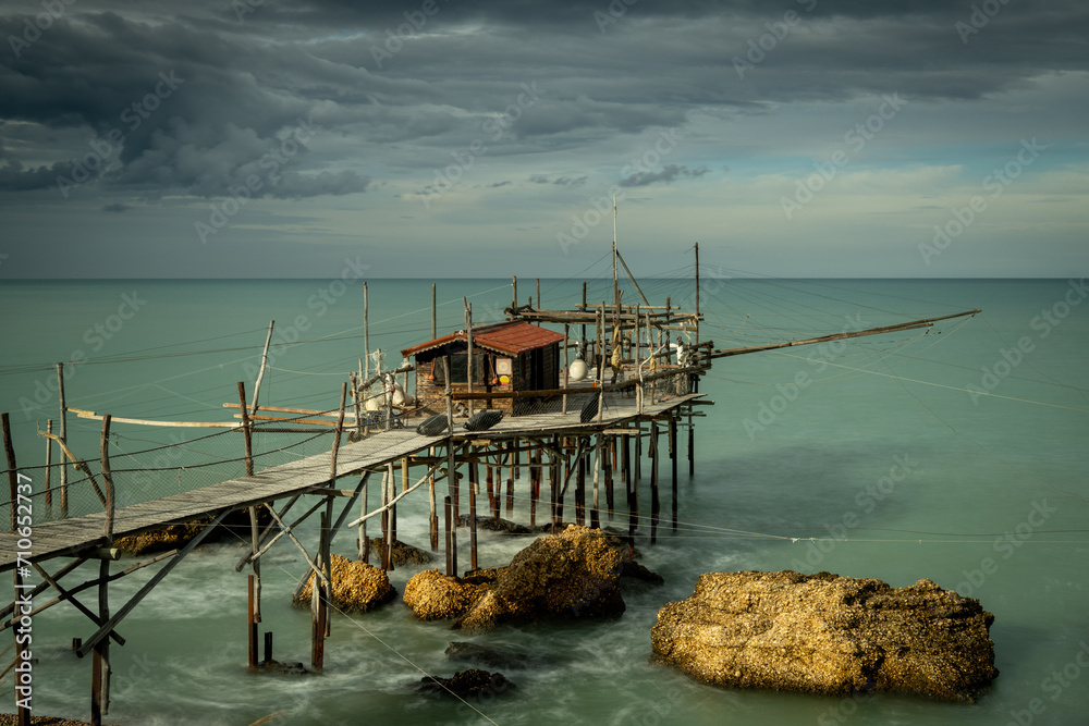 Trabocco an der italienischen Adriaküste