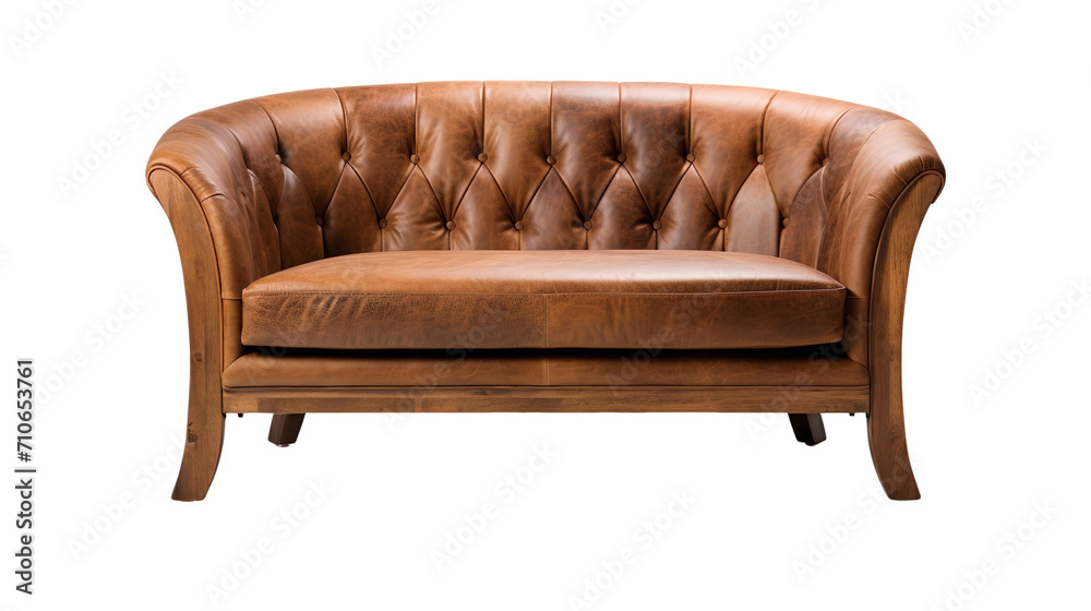 front view of a barrel-back sofa isolated on a white background front view of a barrel-back sofa isolated on a white background