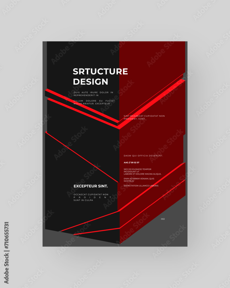 Abstract placard, poster, flyer, banner, blank, document. Colorful illustration on vertical A4 format. Broken form. Cracked figure. 3d shapes composition. Abstract placard, poster, flyer, banner, blank, document. Colorful illustration on vertical A4 format. Broken form. Cracked figure. 3d shapes composition.