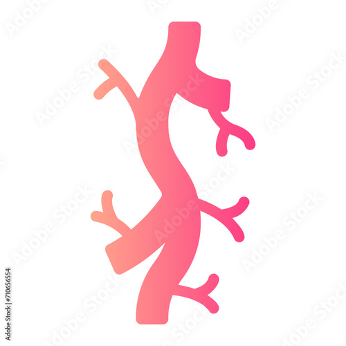 blood vessel gradient icon