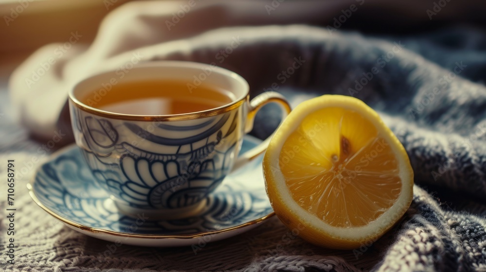 cup of tea with lemon and sugar cup of tea with lemon and sugar