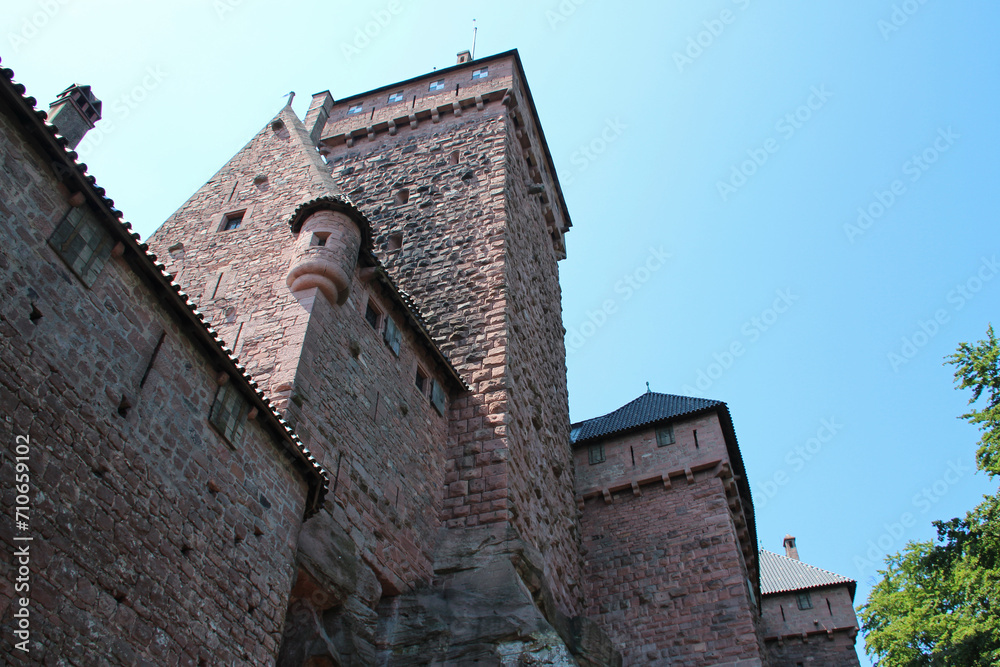 medieval castle (haut-koenigsbourg) in alsace in france