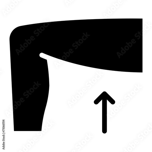 thigh glyph icon