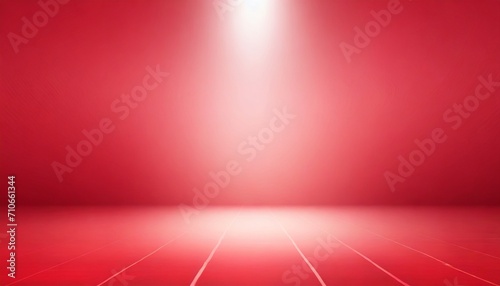 perspective floor backdrop red room studio with light red gradient spotlight backdrop background for display your product or artwork illustration