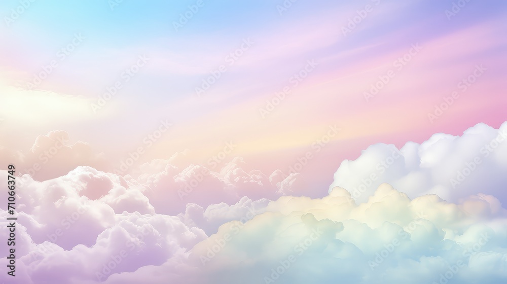 gentle pastel rainbow background illustration dreamy serene, soothing ethereal, delicate light gentle pastel rainbow background