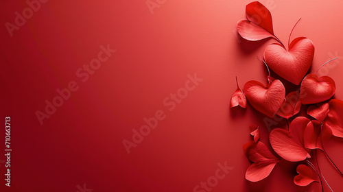 elegant background for Valentine's Day content, for a card, advertisement or social media post. the white space on the left provides area for text or design elements. themes of love and celebration © Truprint