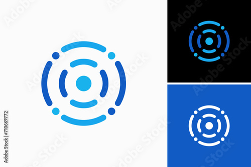 circle radar Vector Logo Premium photo