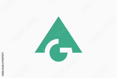 triangle and G Vector Logo Premium