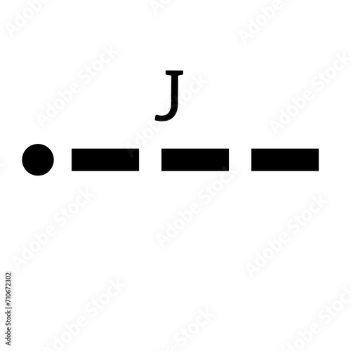Canvas-taulu International Morse code alphabet