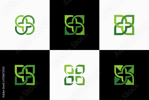 Medical Health Collection Vector Logo Premium