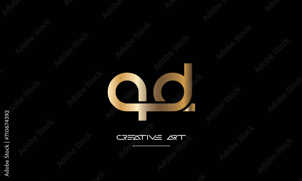 DQ, QD, D, Q abstract letters logo monogram DQ, QD, D, Q abstract letters logo monogram