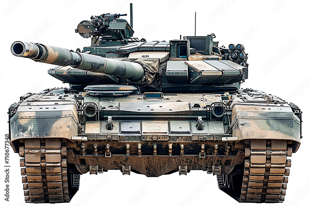 Steel on the Battlefield Army Tank in Action, Camouflaged War Machine, Generative Ai Steel on the Battlefield Army Tank in Action, Camouflaged War Machine, Generative Ai