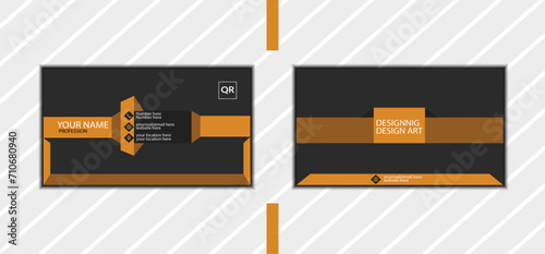 Double sided new collection of business card vector design template