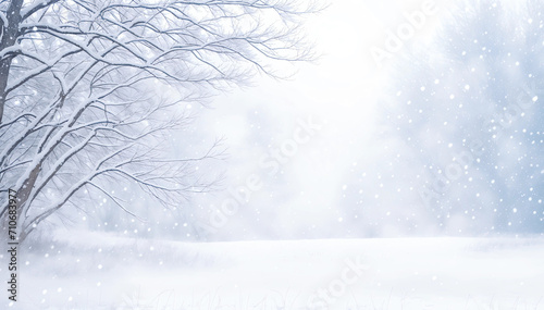 snow covered trees in winter